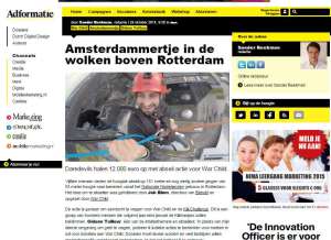 Adformatie pikt guerilla actie op om te fundraisen met hoogste abseil ooit