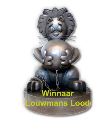 Louwmans lood. winnaar loden leeuw, slechtste slagzin