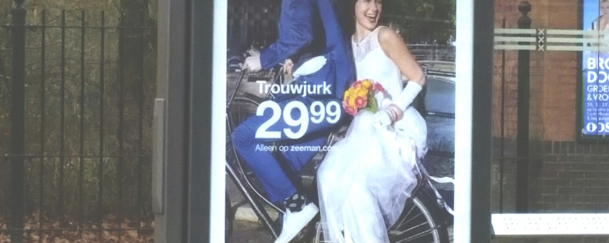 Abri, Marketing, Zeeman, bruidsjurk, guerrilla, free publicity